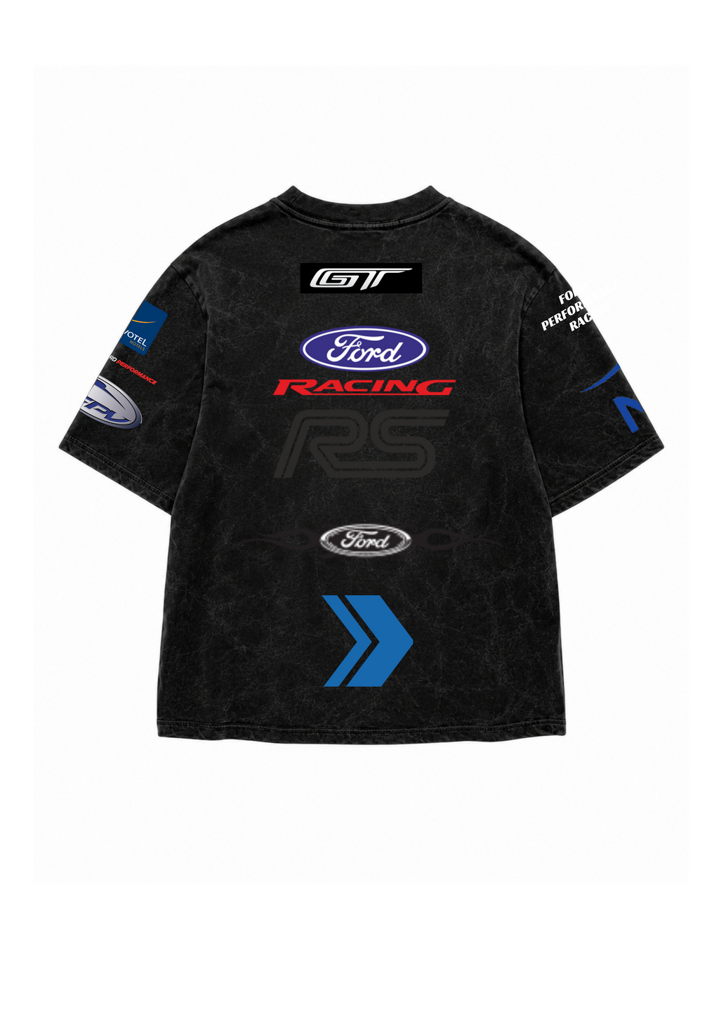 Ford Designed Oversized Acid Wash T-shirt
