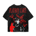 Playboy Carti Acid Wash Oversized Tee