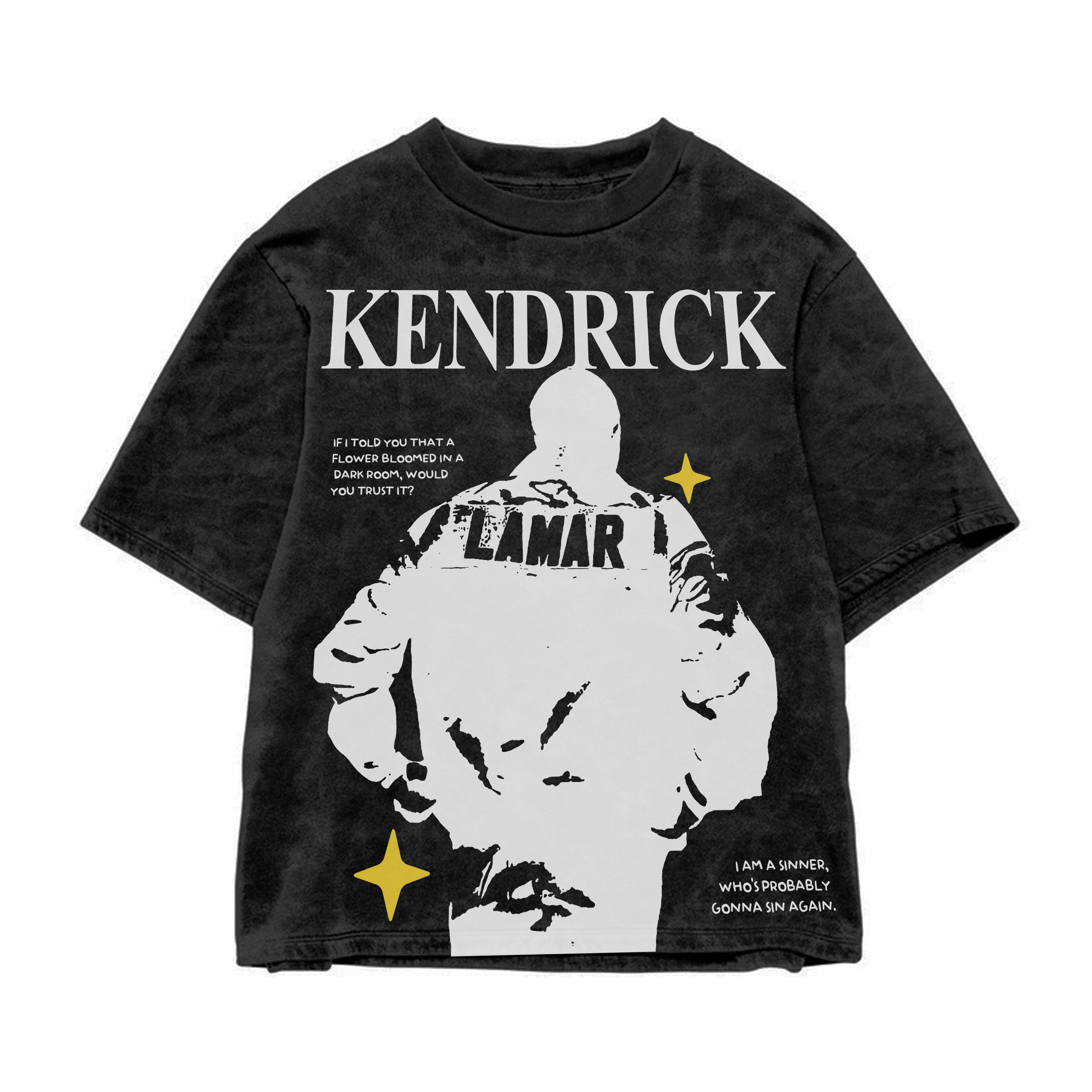 Kendrick Lamar Acid Wash Oversized Tee